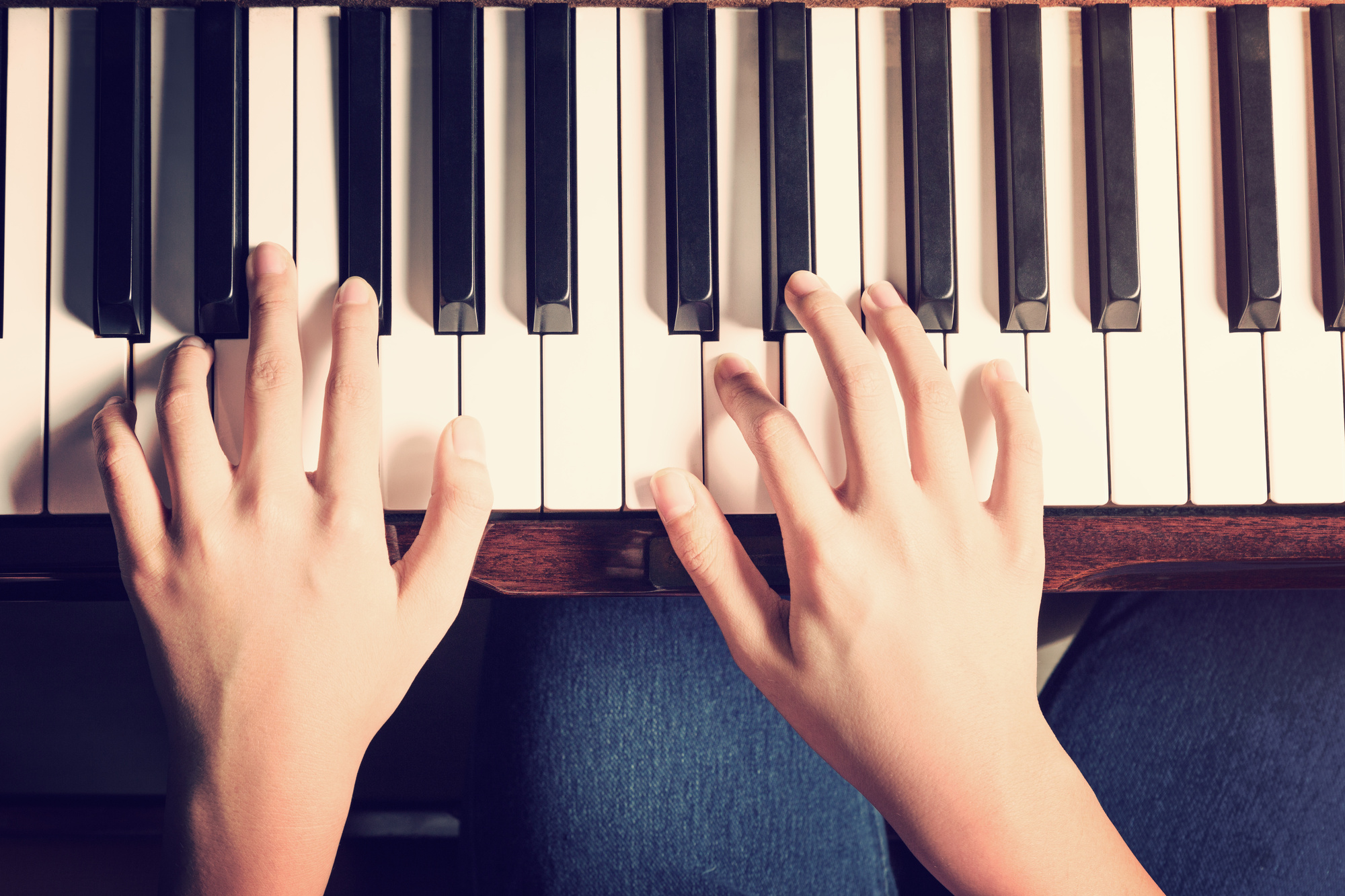 first piano lesson